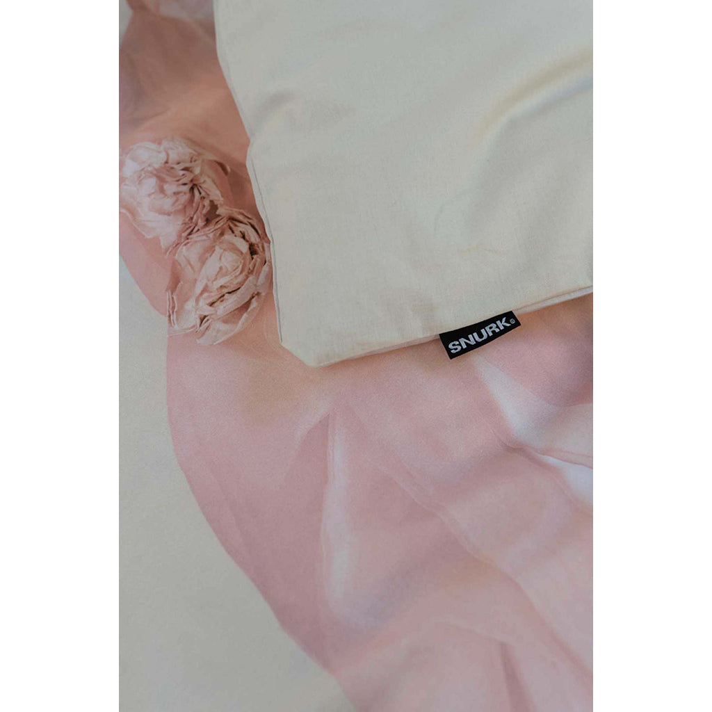 Snurk vuxenpåslakan, ekologiskt – Princess beige