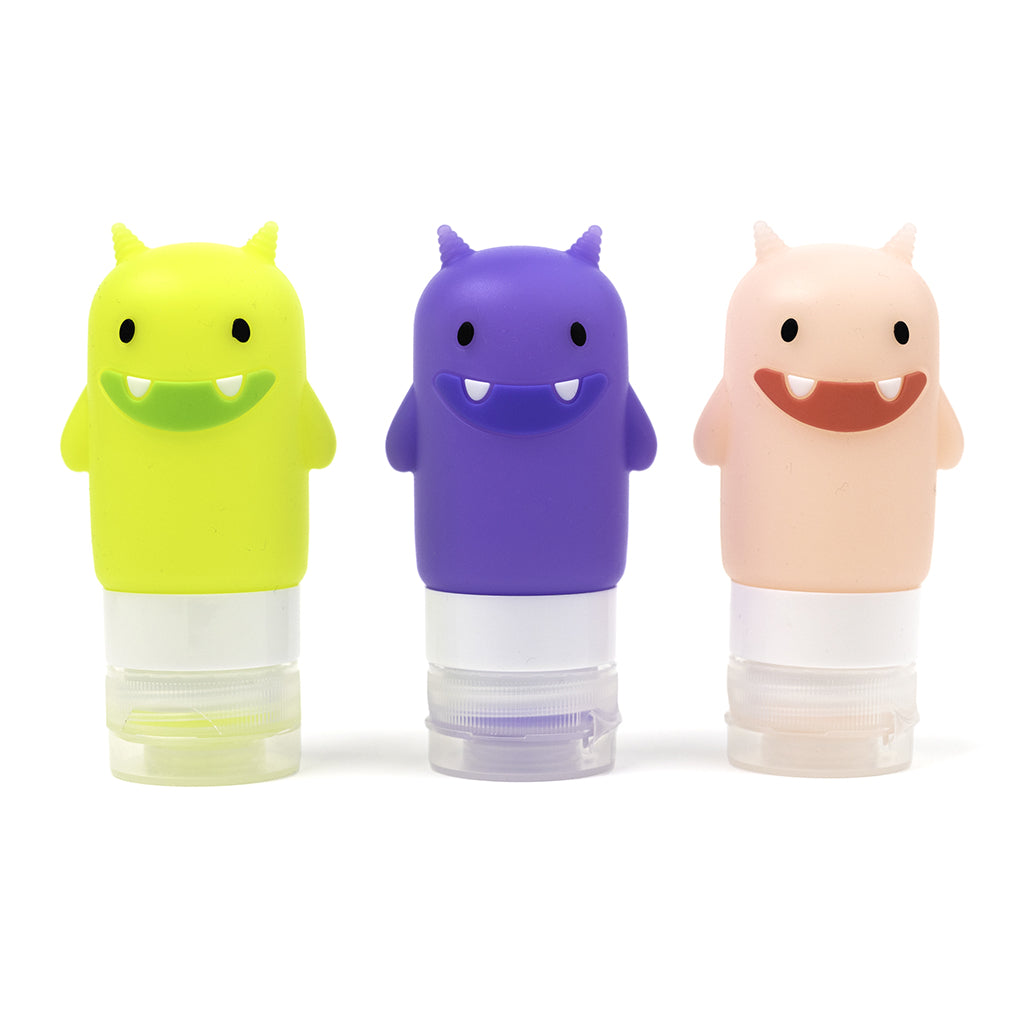 Yumbox Squeezy monsters flaskor, Dressingflaskor - 3-pack
