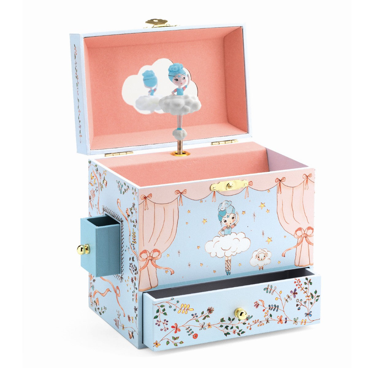 Djeco smykkeskrin m. musik, Ballerina på scenen