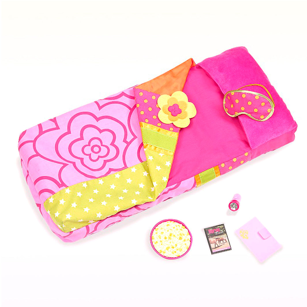 Our Generation dukketilbehør, Sovepose og luftmadras