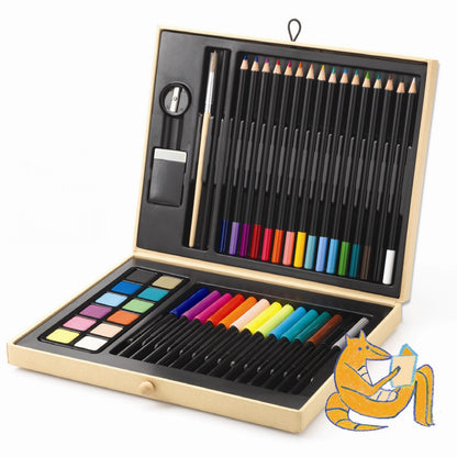 Djeco kuffert m. tegneredskaber og farver, lille