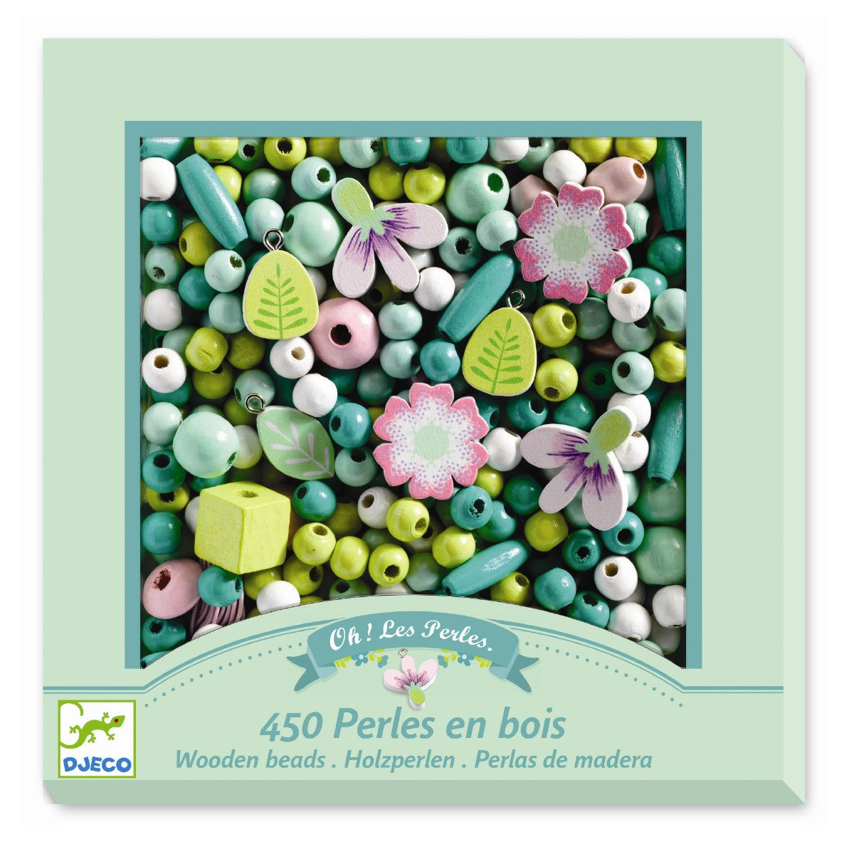 Djeco træperler, Blomster
