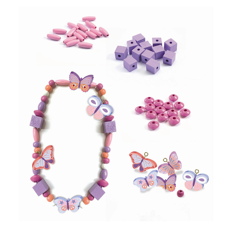 Djeco träpärlor, Fjärilar