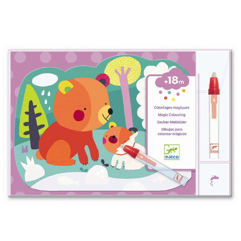 Djeco mal med vand,  Gemt i skoven - Fra 18 mdr.