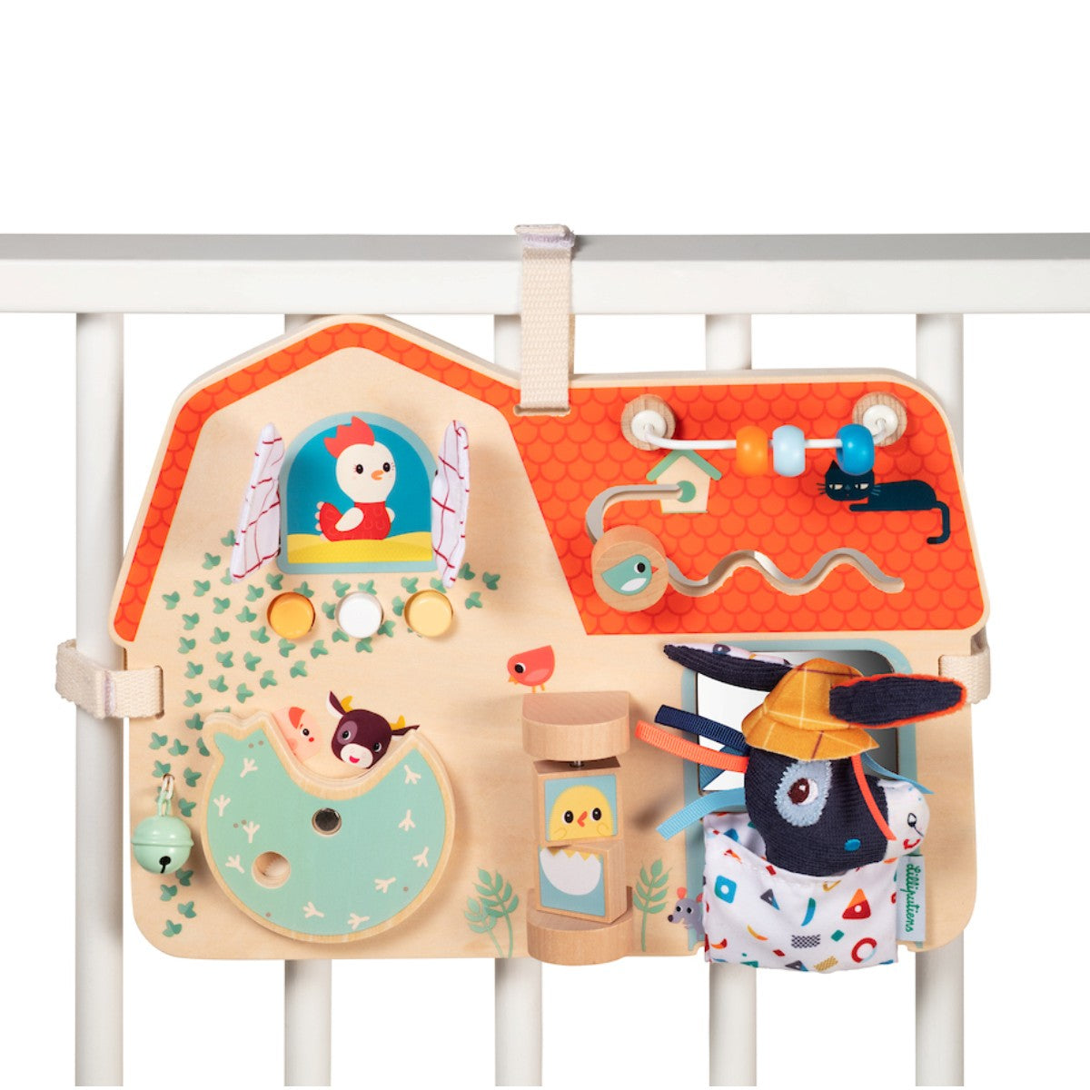 Lilliputiens aktivitetsbräda i trä, Bondgård