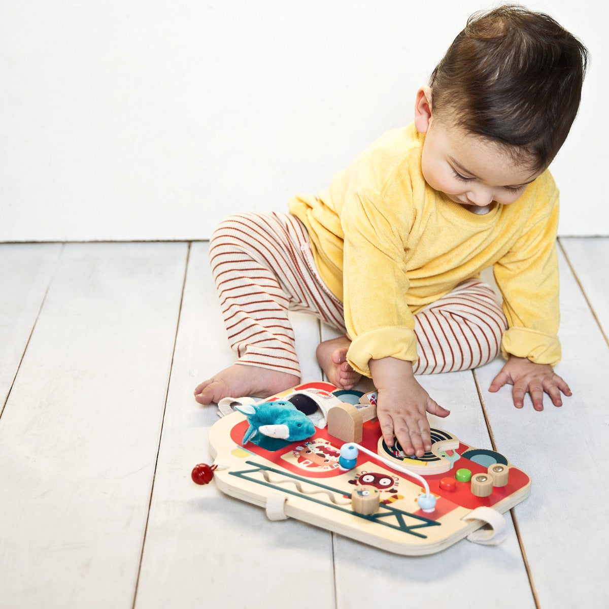 Lilliputiens aktivitetsbräda i trä, Brandbil