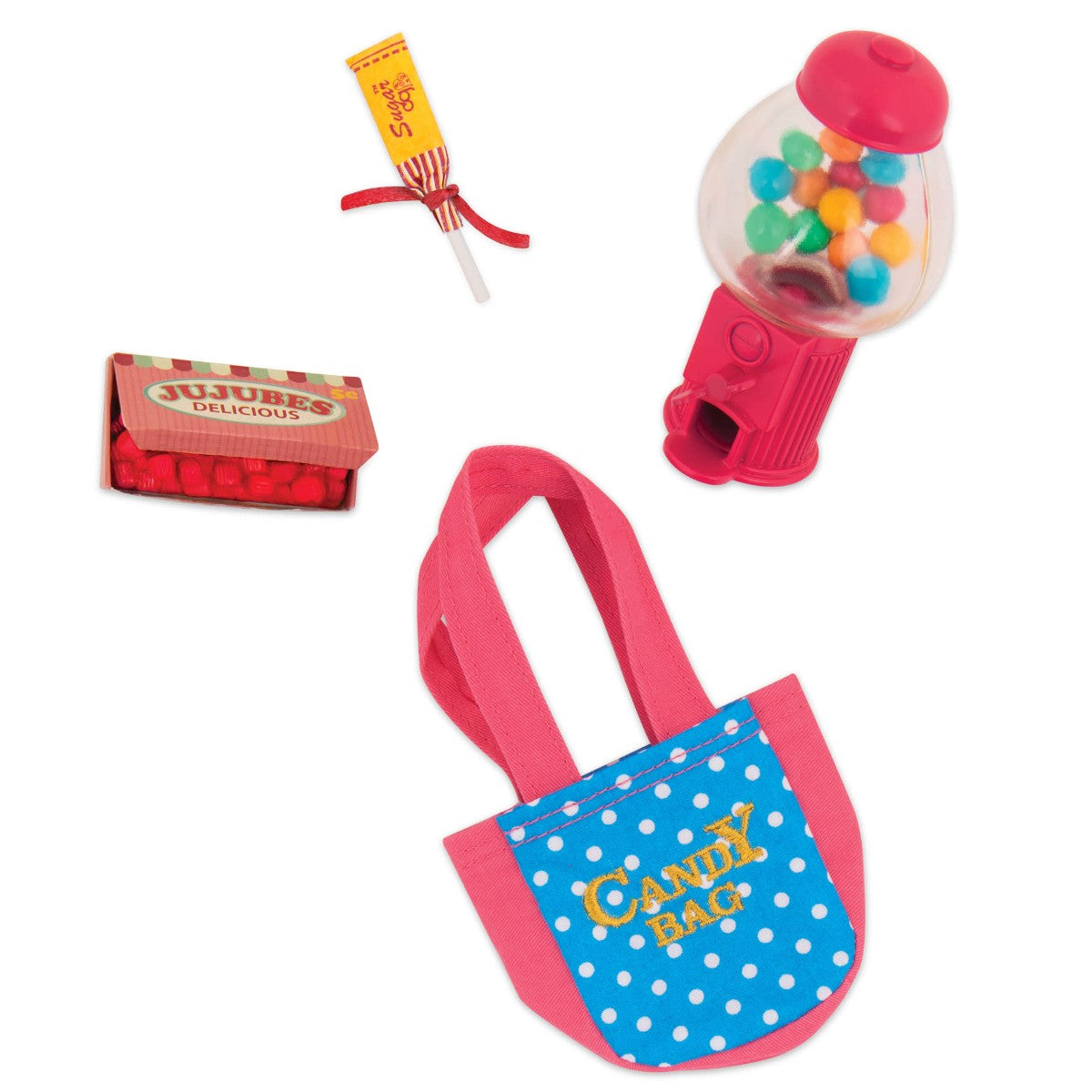 Our Generation Retro dukketilbehør, Slik og snoller