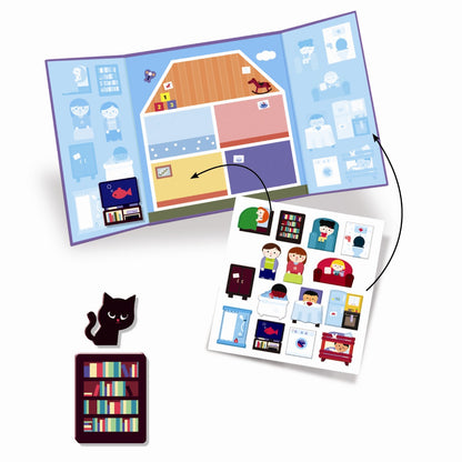 Djeco återanvändbara stickers, Hus