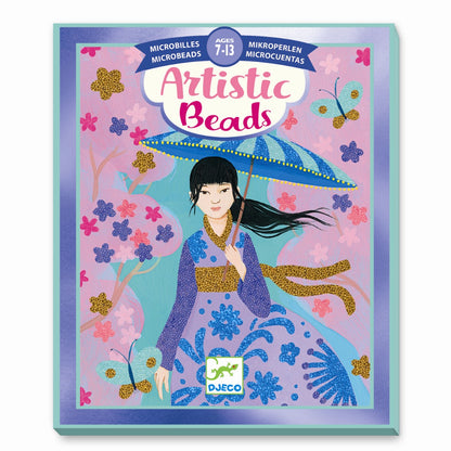 Djeco kreativ ask, Artistic beads - Jorden rundt