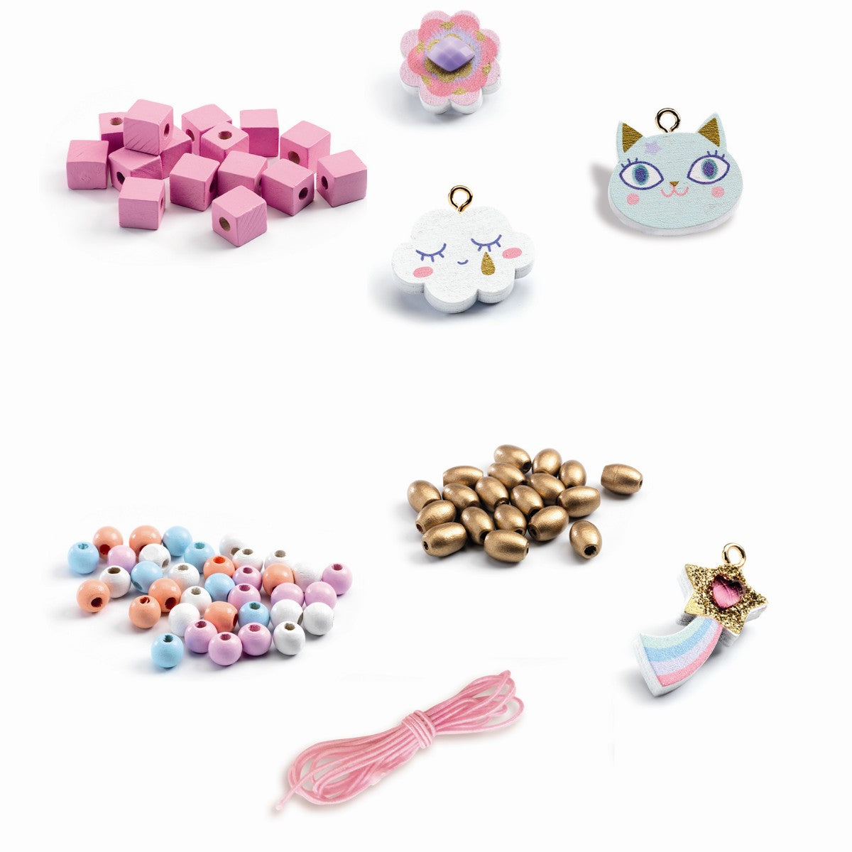 Djeco kreativ låda, vackra hårbågar