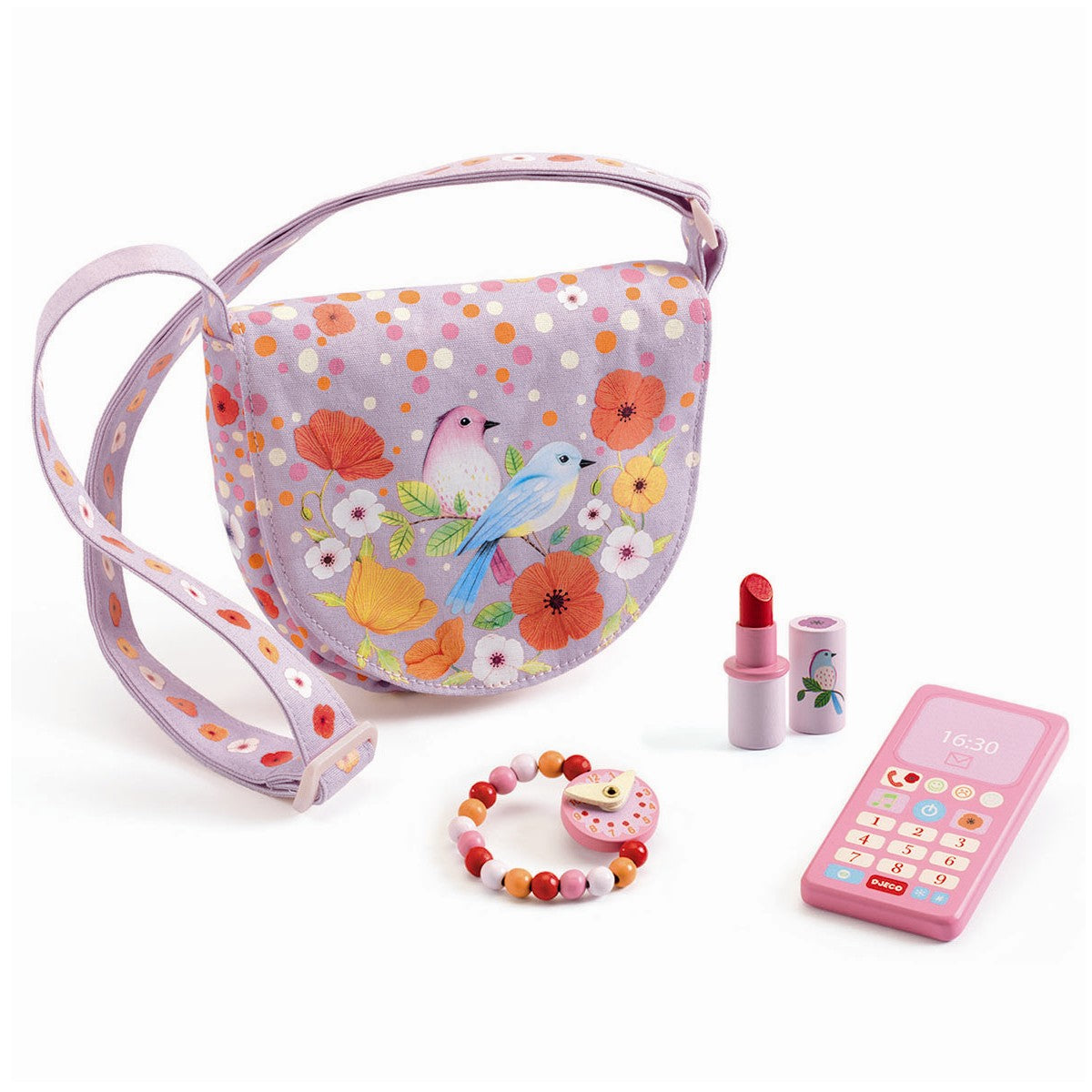 Djeco taske med tilbehør, Birdie