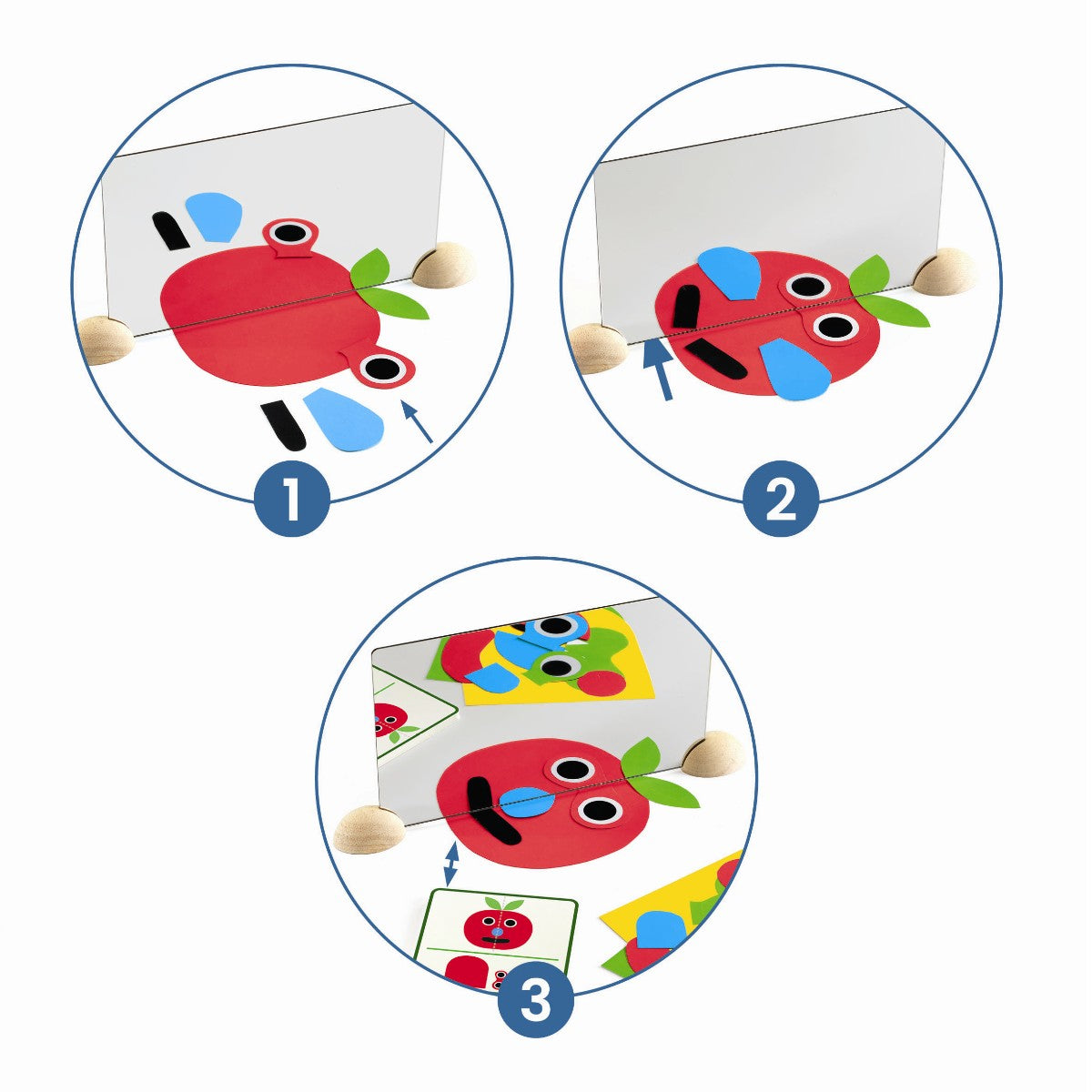 Djeco konstruktionsleksak, ZE Mirror - ansikten