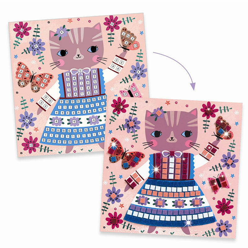 Djeco kreativ mosaik, Söta djur