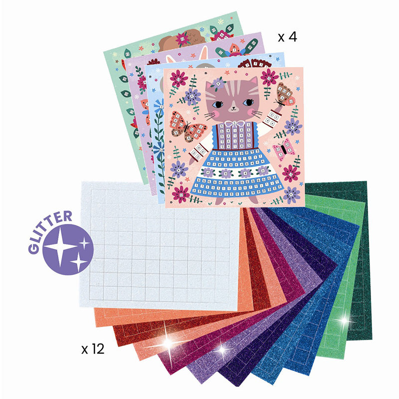 Djeco kreativ mosaik, Söta djur