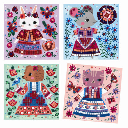 Djeco kreativ mosaik, Söta djur