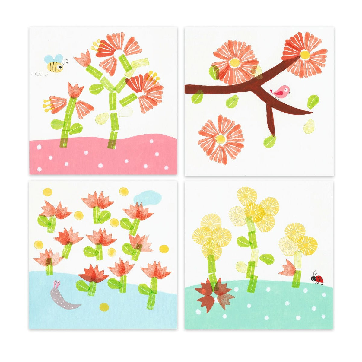 Djeco Kreativa Stämplar, Blommor