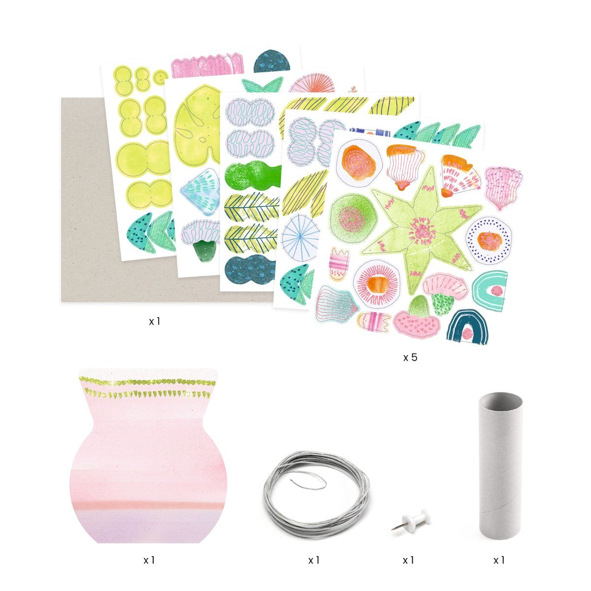 Djeco DIY, Skapa dina egna blommor
