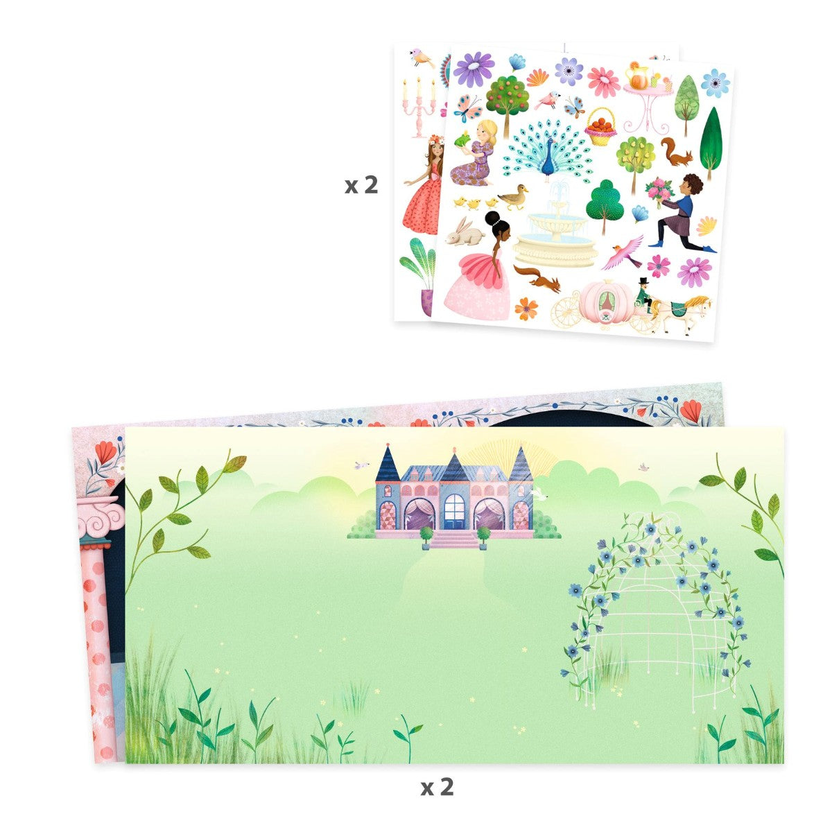 Djeco genanvendelige stickers, Slottet