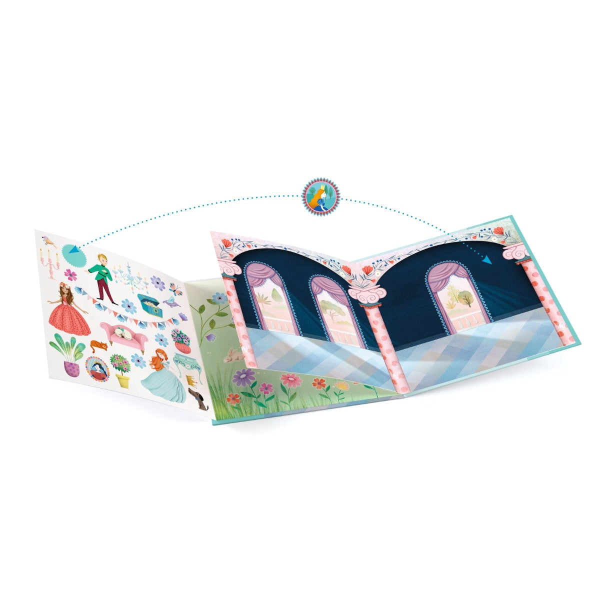 Djeco genanvendelige stickers, Slottet