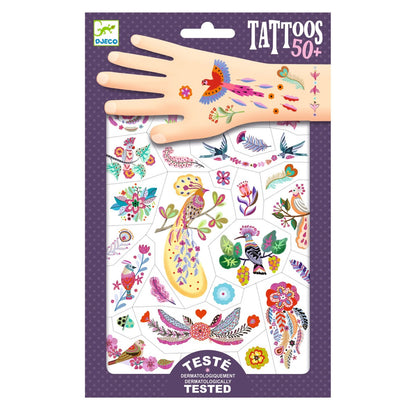 Djeco tatoveringer, Fugle