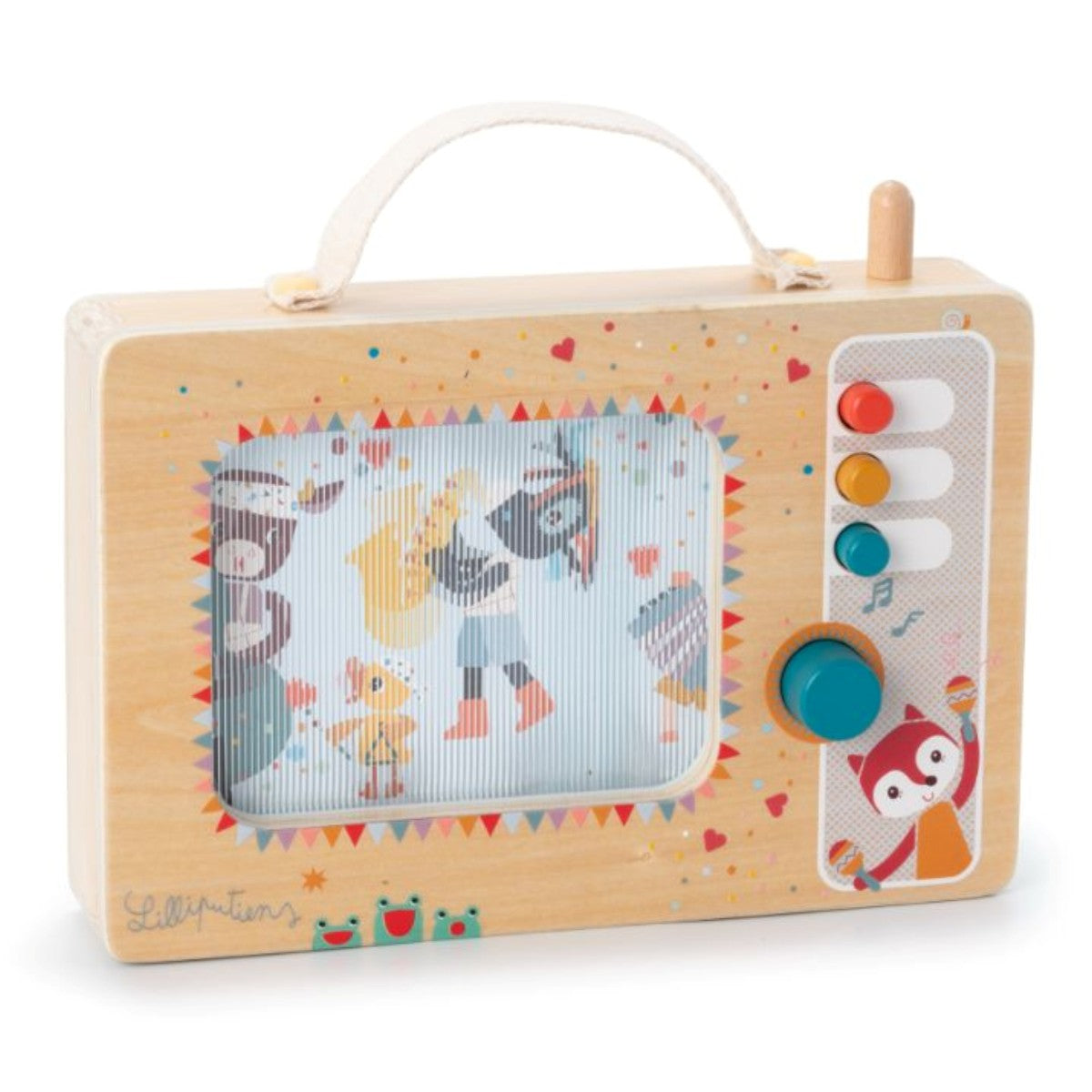 Lilliputiens musikboks i træ