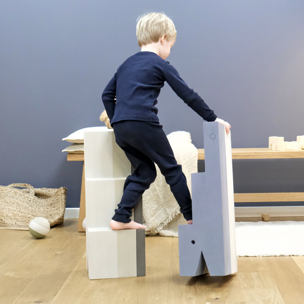 bObles Krokodil, L24 - Sandgrå