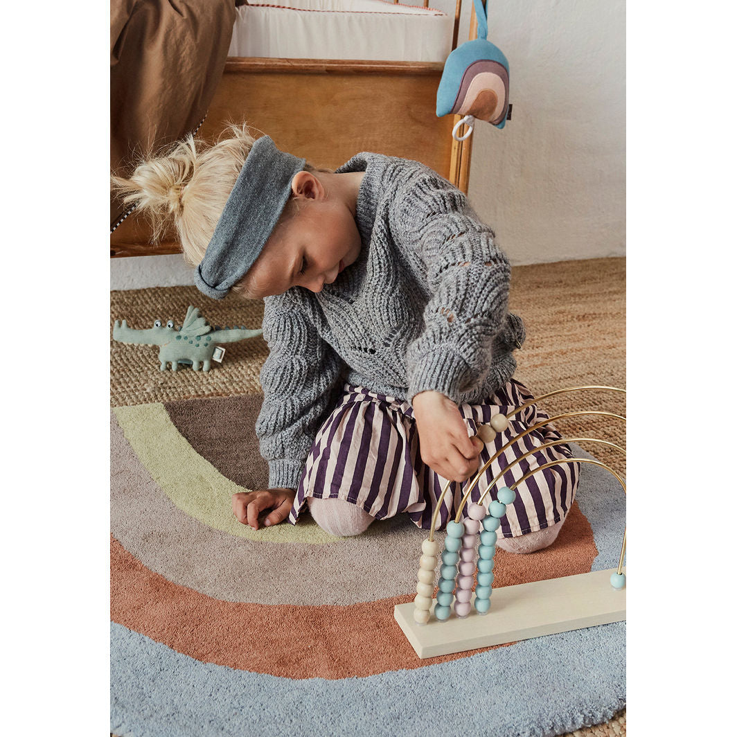 OYOY Träleksak, Abacus Regnbue Kulram - Nature