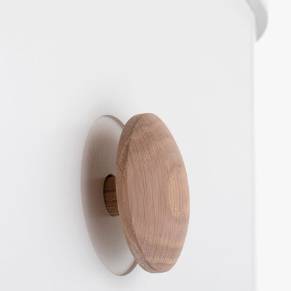 Oliver Furniture Wood byrå med 6 lådor - vit/ek