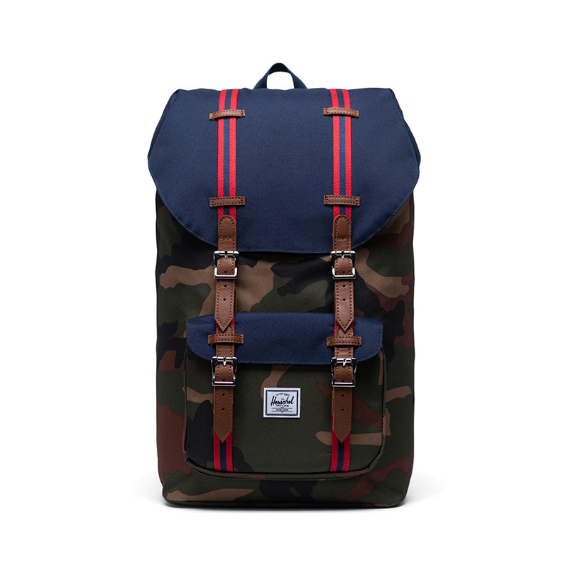 Herschel ryggsäck, Little America - Woodland camo/peacoat/tan