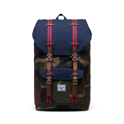 Herschel ryggsäck, Little America - Woodland camo/peacoat/tan