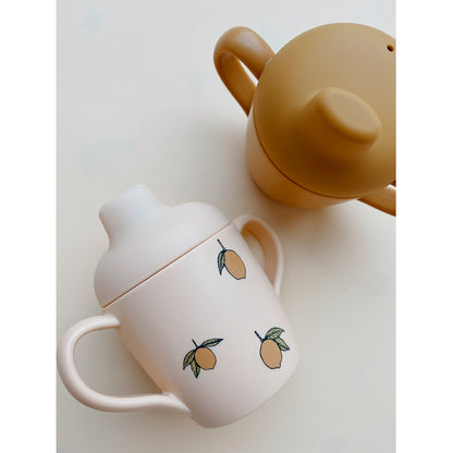 Konges Sløjd silikonmugg med pip, 2-pack Sippy - Lemon
