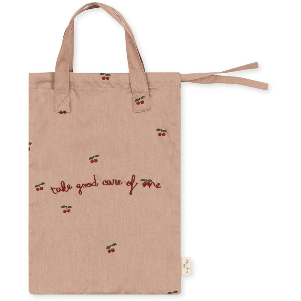 Konges Sløjd docktillbehör, filt, blöja och haklapp – Cherry blush