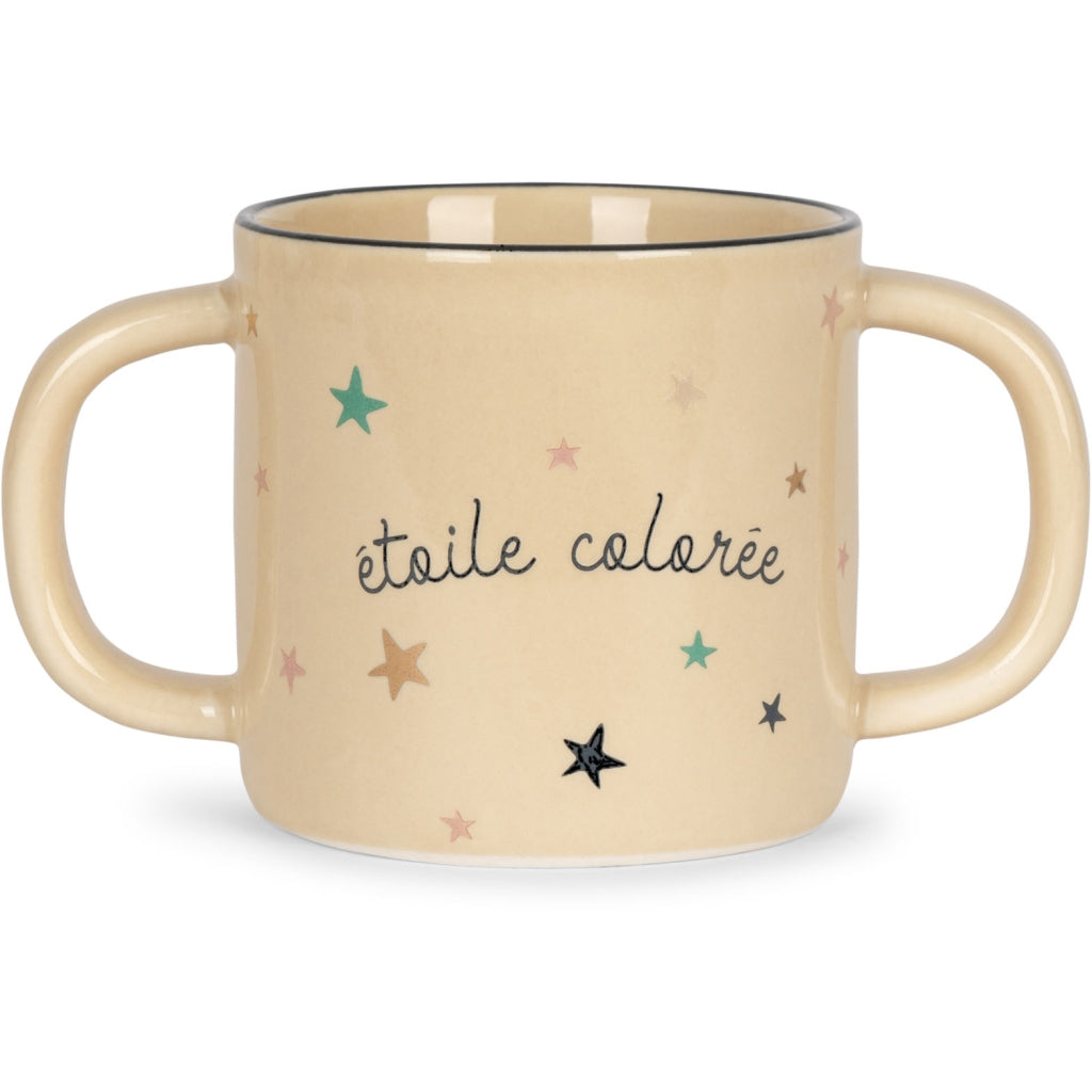 Konges Sløjd Dricksmugg och skål i keramik, Etoile coloree