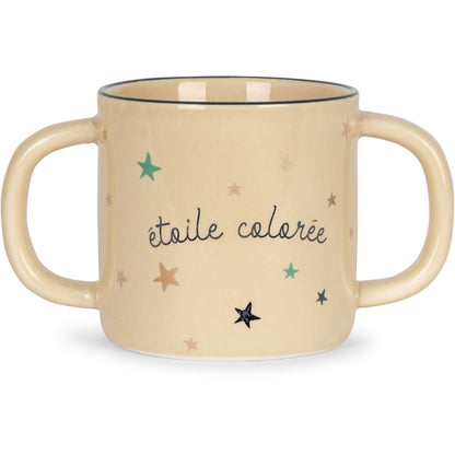 Konges Sløjd Dricksmugg och skål i keramik, Etoile coloree