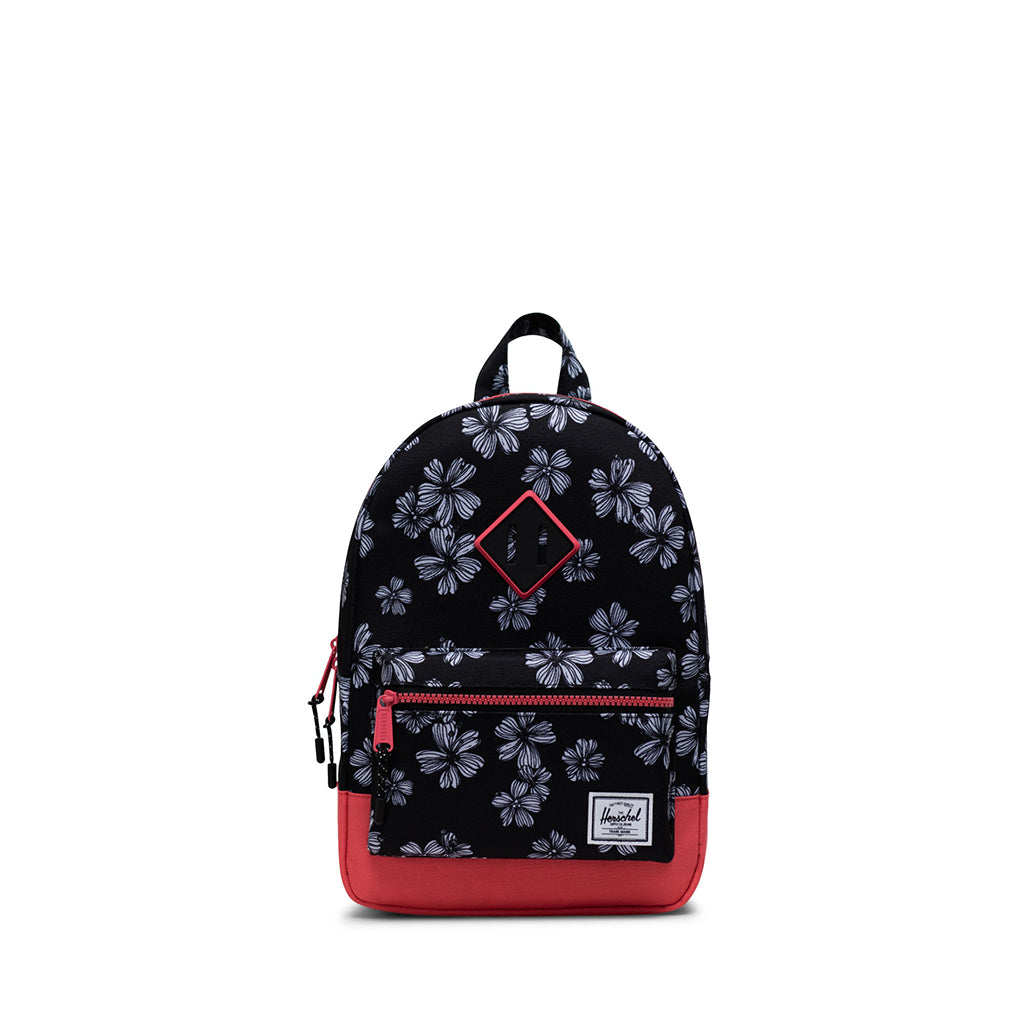 Herschel rygsæk, Heritage Kids, lille - Sketch Bloom/Calypspo Coral