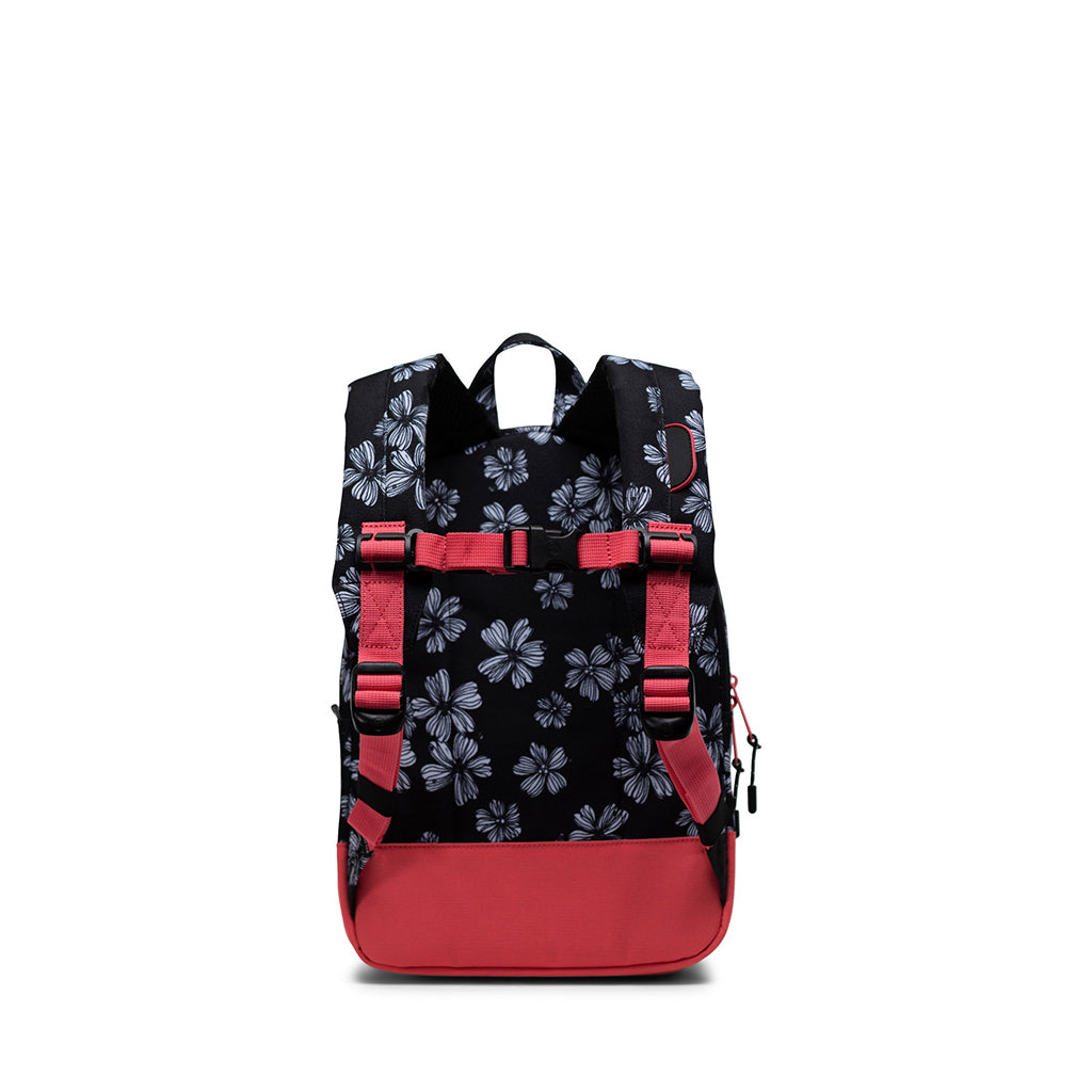Herschel ryggsäck, Heritage Kids, liten – Sketch Bloom/Calypso Coral