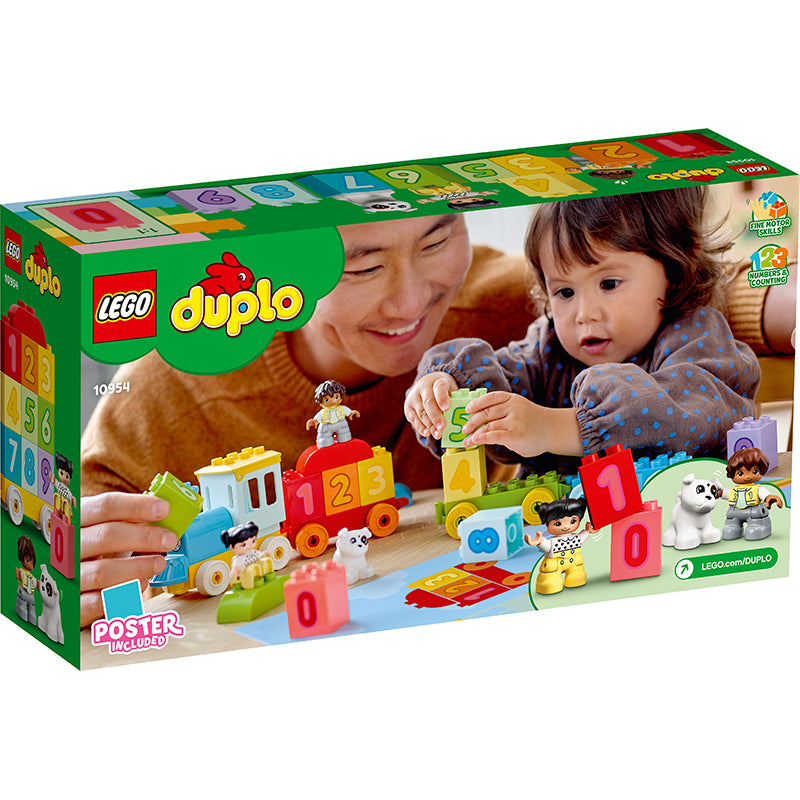 LEGO® DUPLO® Creative Play, Tåg med siffror – lär dig räkna - för de minsta