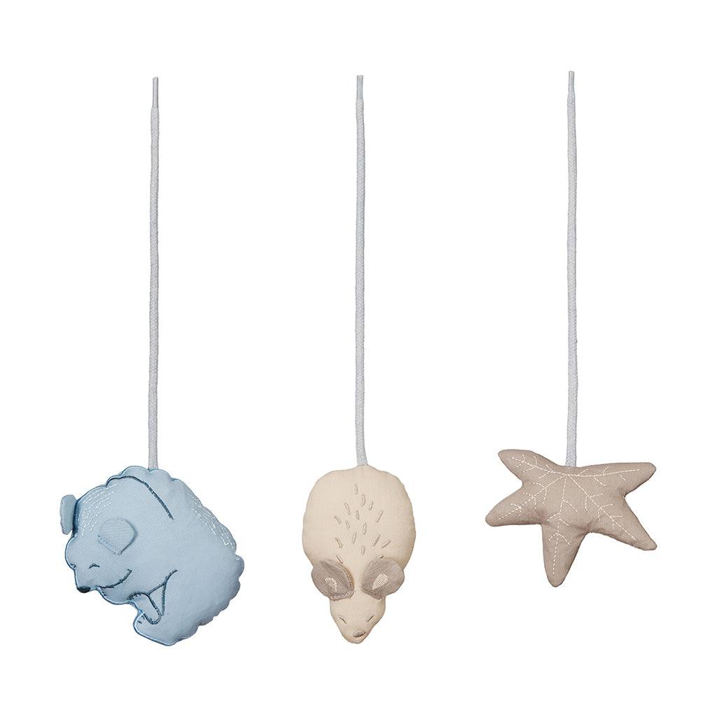 Cam Cam aktivitetsleksaker för upphängning, Forest friends – 3 st.