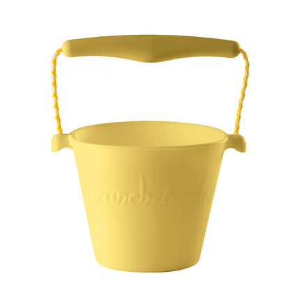 Scrunch-bucket, mjuk vikbar hink - icecream yellow
