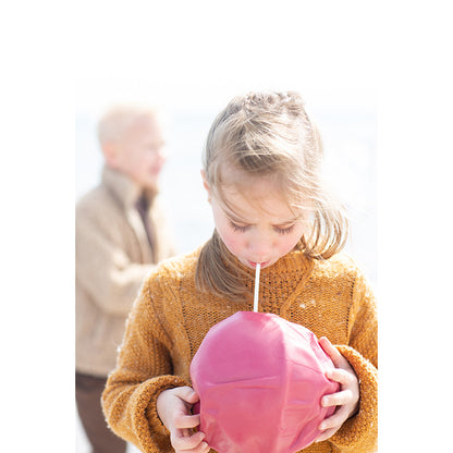 Scrunch-ball, uppblåsbar mjuk boll - Cherry red