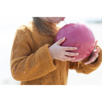 Scrunch-ball, uppblåsbar mjuk boll - Cherry red