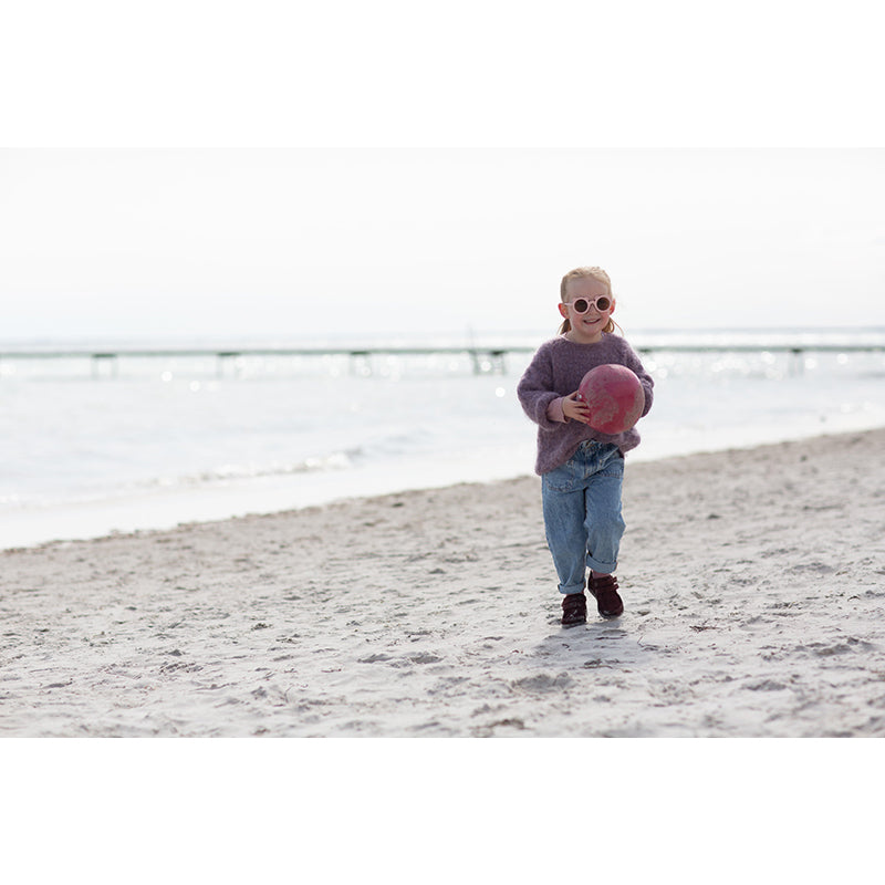 Scrunch-ball, uppblåsbar mjuk boll - Cherry red