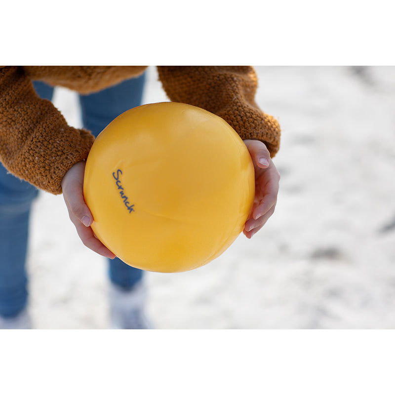 Scrunch-ball, uppblåsbar mjuk boll - Pastel yellow