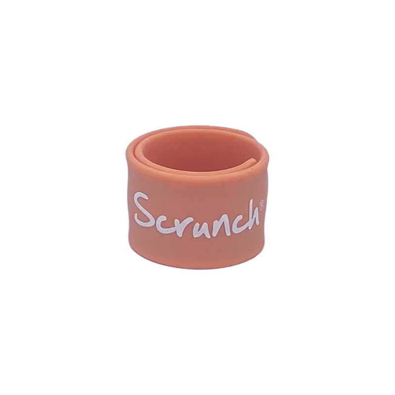 Scrunch armband för namn, ID-armband - Coral