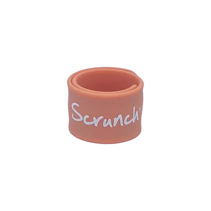 Scrunch armband för namn, ID-armband - Coral