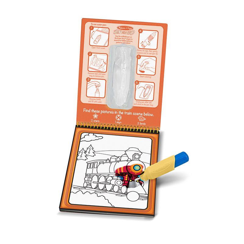 Water-wow, måla med vatten, återanvändbara motiv - fordon