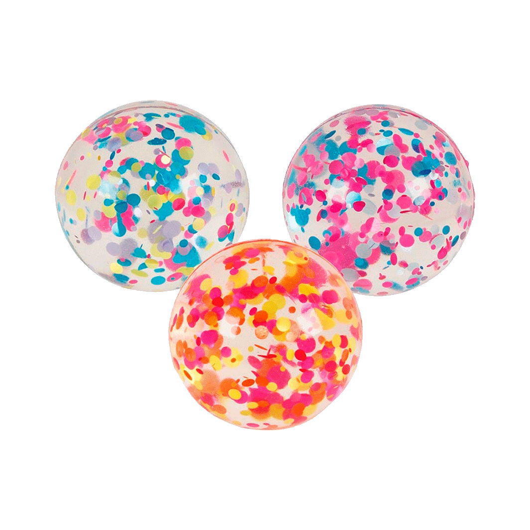 Goki hoppebold m . prikker, ass. farver