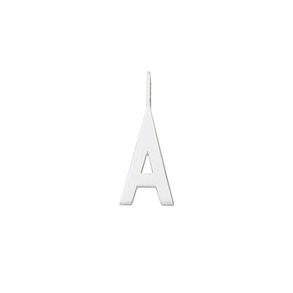 Design Letters smyckesberlock, 16mm matt silver bokstav - A-Z