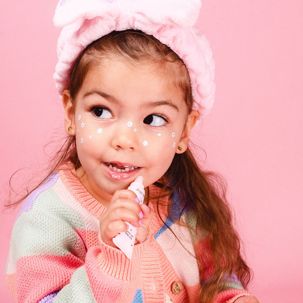 Oh Flossy Naturlig Lip Gloss för barn, Set med 3 färger