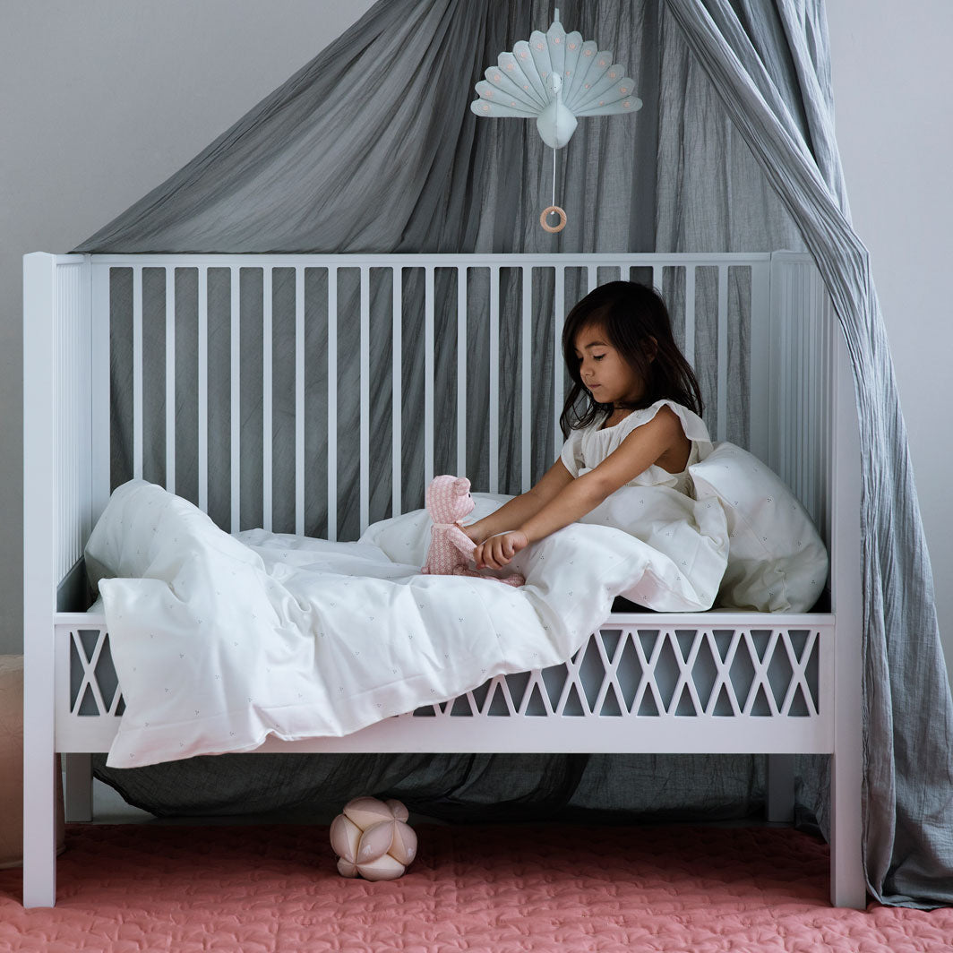 Cam Cam Harlequin babylingsäng, Vit